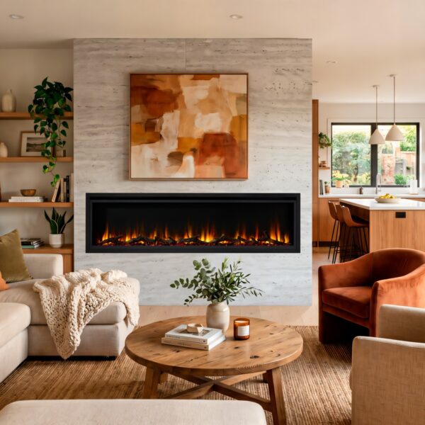 SimpliFire Allusion Platinum Wall-mounted Fireplace - Image 2