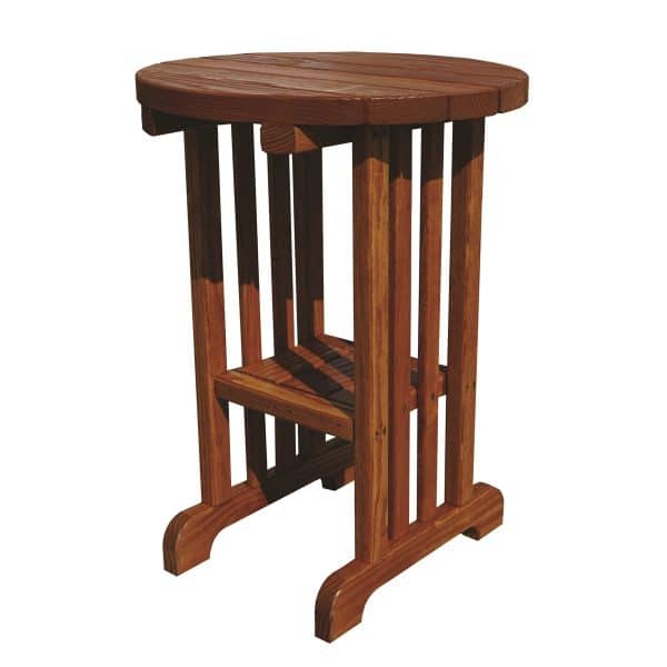 Wooden 21" Balcony Round  Table