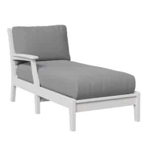 Berlin Gardens Classic Terrace Arm Chaise Lounge - Right