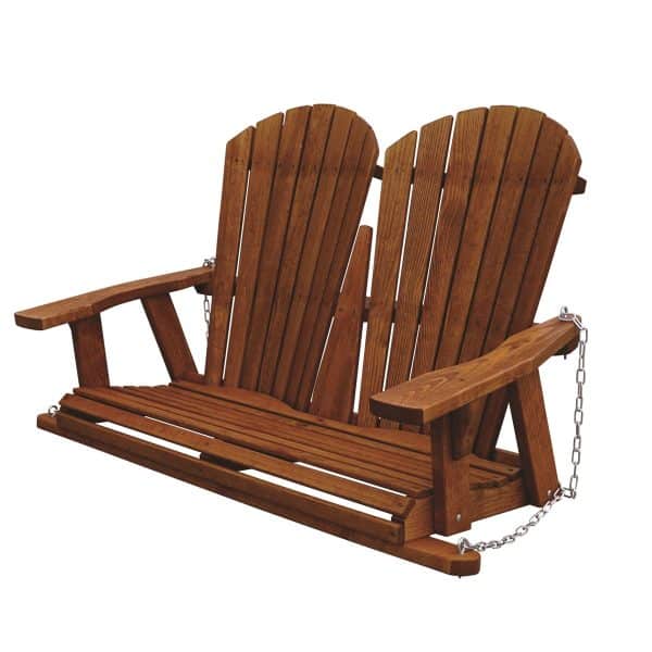 Wooden 4' Adirondack Porch Swing