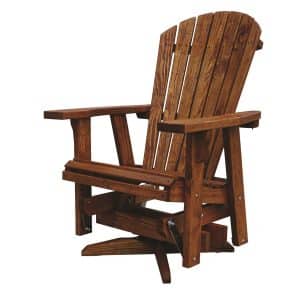 Wooden 2' Adirondack Swivel Glider
