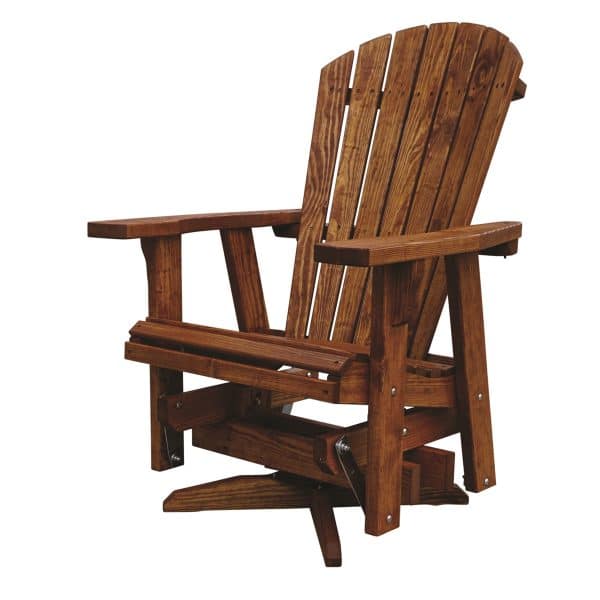 Wooden 2' Adirondack Swivel Glider