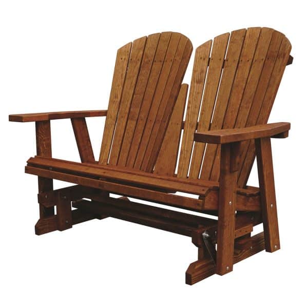 Wooden 4' Adirondack Glider