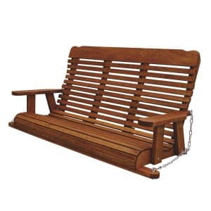 Wooden 5' Highback Porch Swing