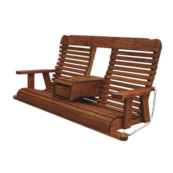 Wooden 5' Highback Fold-down Porch Swing