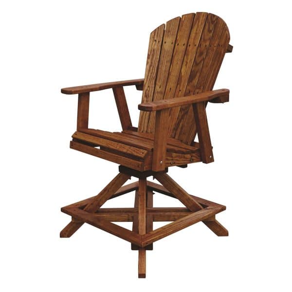 Wooden Swivel Balcony Chair