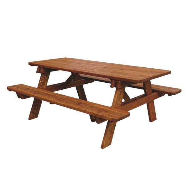 Wooden 8' Picnic Table