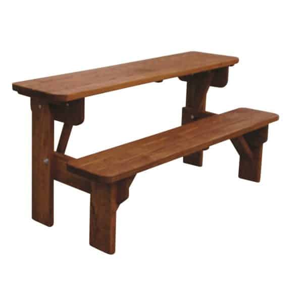 Wooden 5' Table Bench Combo