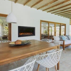 SimpliFire Forum Linear Outdoor Electric Fireplace - Image 2