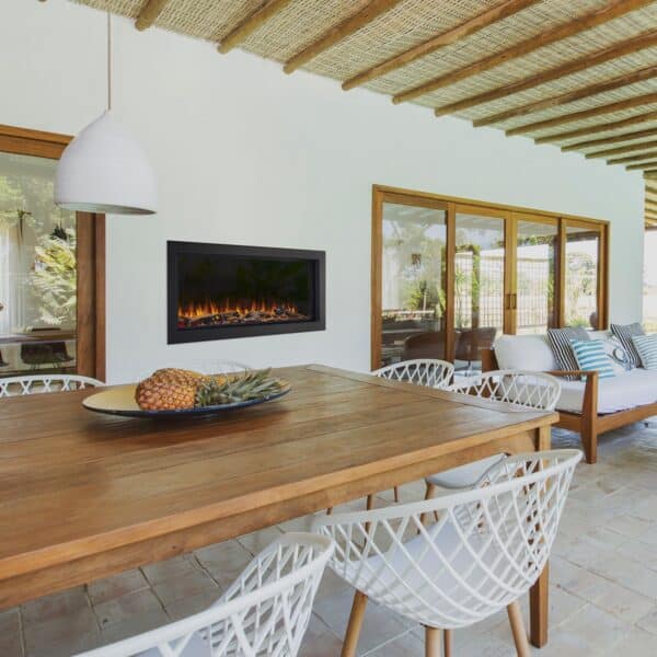 SimpliFire Forum Linear Outdoor Electric Fireplace - Image 2