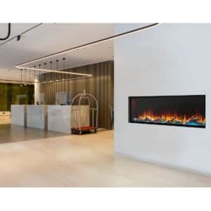 SimpliFire Forum Linear Outdoor Electric Fireplace - Image 3