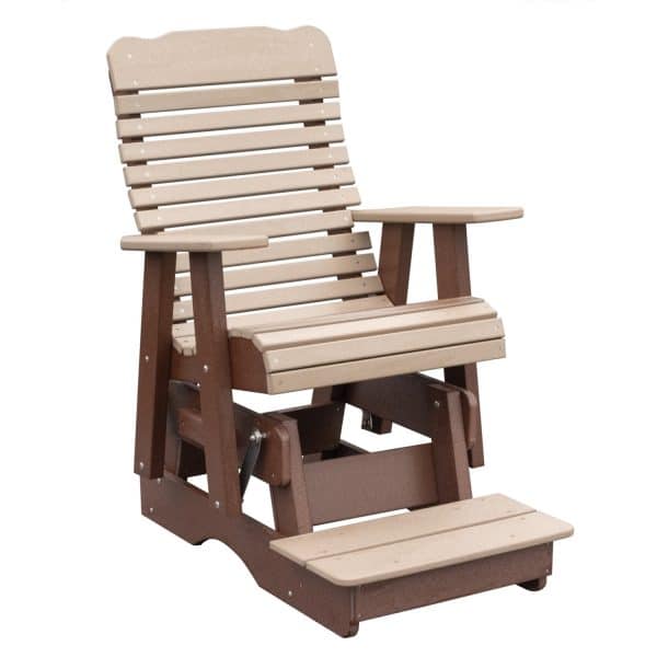 2' High Curve Back Counter Height Glider