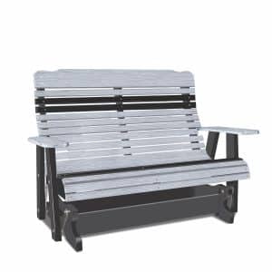 4' High Curve Back Glider