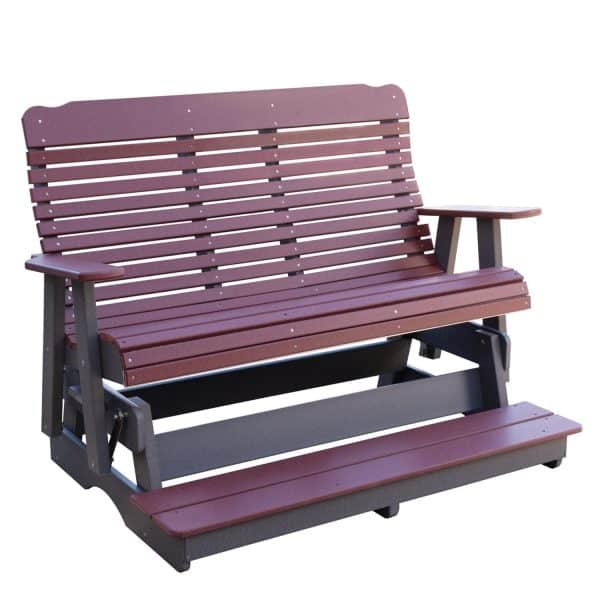 5' High Curve Back Counter Height Glider