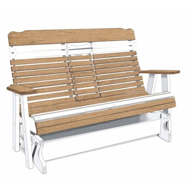 5' High Curve Back Settee Glider