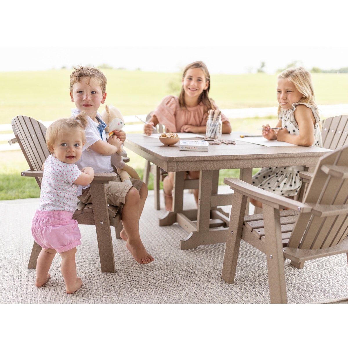 Berlin Gardens Kids Comfo 33″ Square Table - Image 3