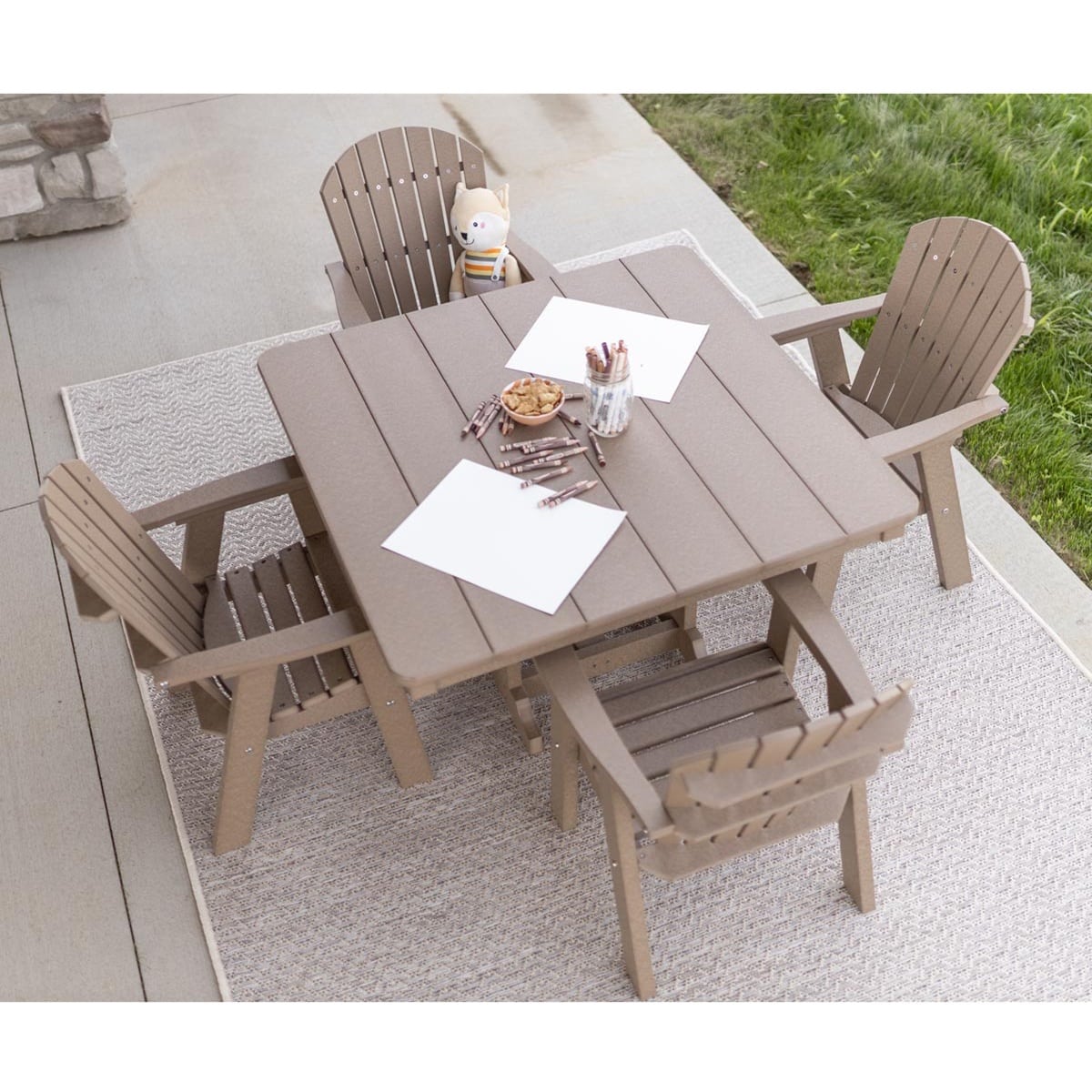 Berlin Gardens Kids Comfo 33″ Square Table - Image 2