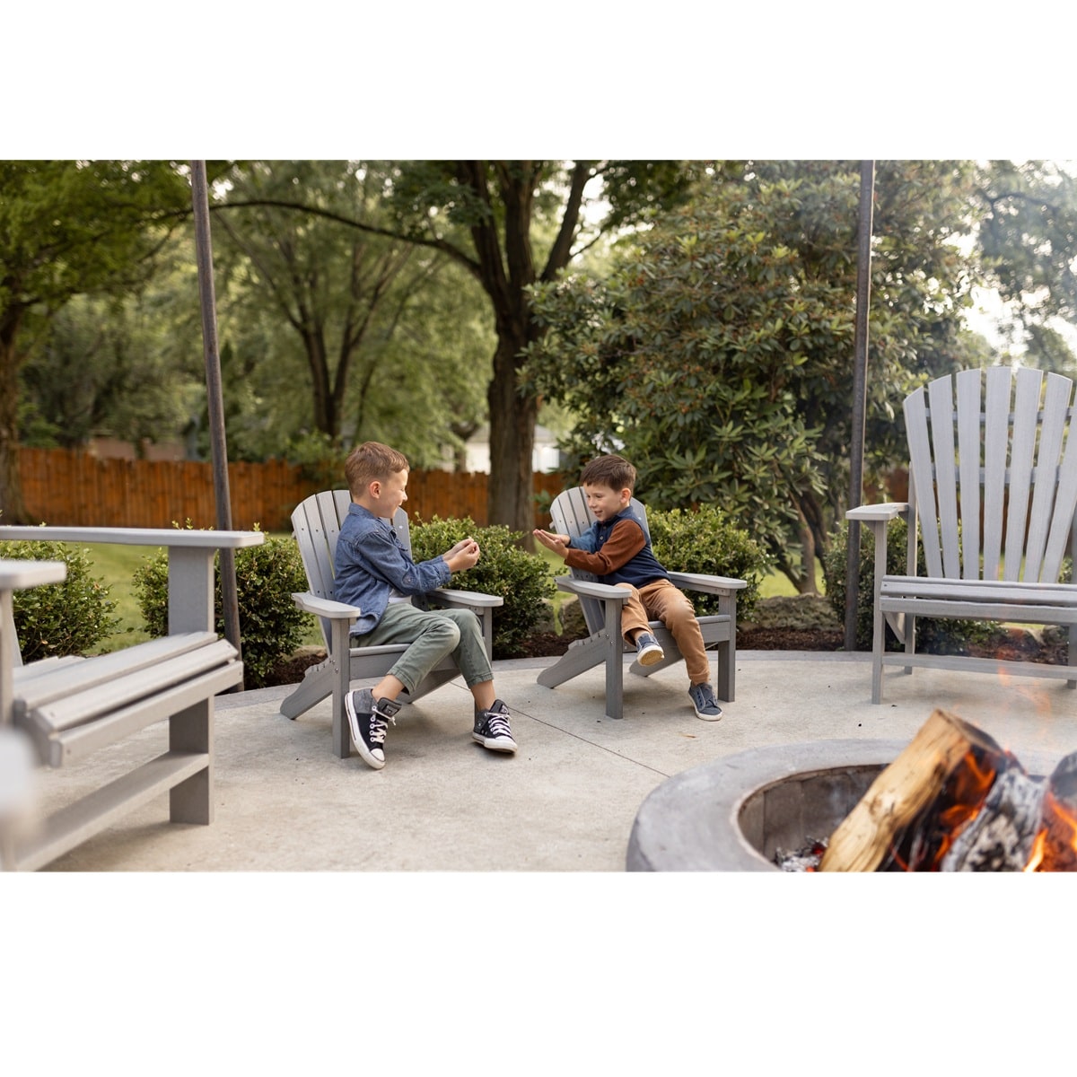 Berlin Gardens Kids Comfo Back Adirondack Chair - Image 2