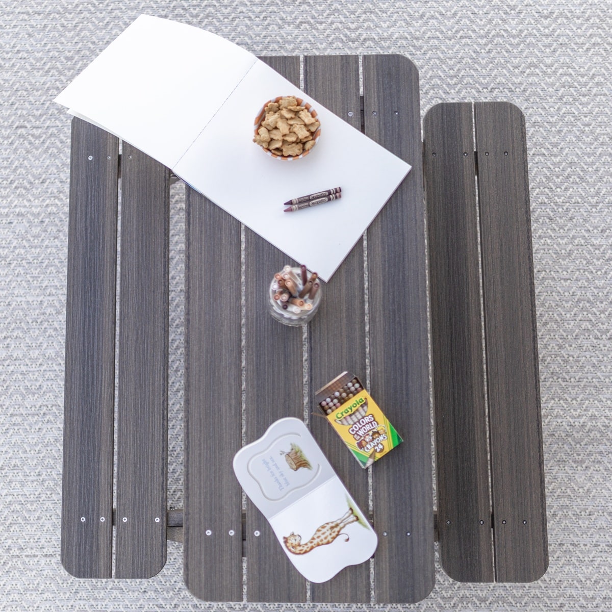 Berlin Gardens Kids Rectangular Picnic Table - Image 2