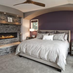 Alternative view of Mezzo Linear Fireplace