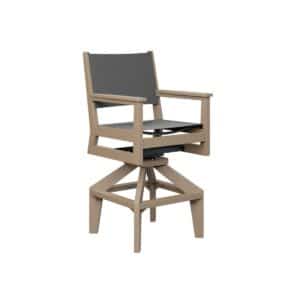 Berlin Gardens Mayhew Sling Swivel Bar Chair