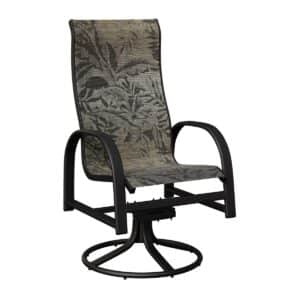 Berlin Gardens Murphy High Back Sling Swivel Rocker Dining Chair