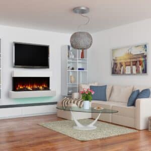 SimpliFire Format Wall-Mounted Linear Electric Fireplace - Image 2
