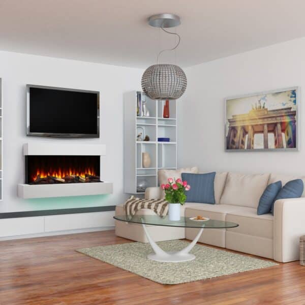 SimpliFire Format Wall-Mounted Linear Electric Fireplace - Image 2