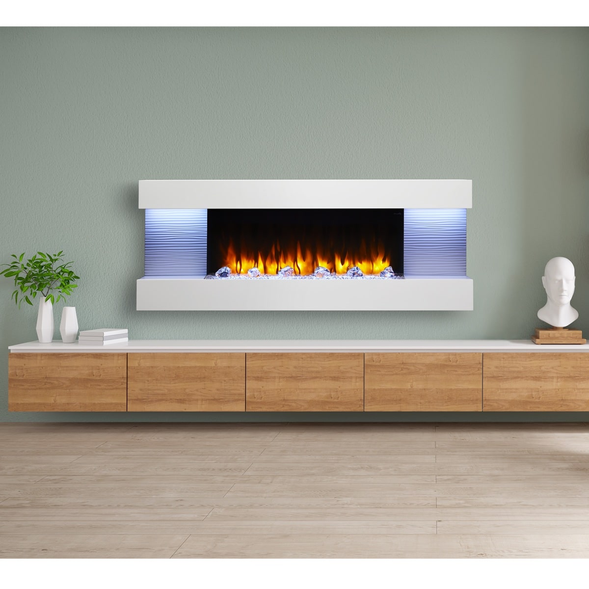 SimpliFire Format Wall-Mounted Linear Electric Fireplace