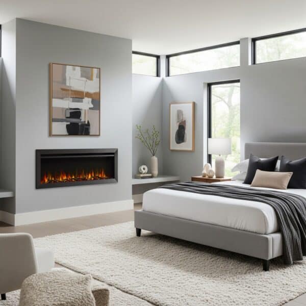 SimpliFire Allusion Slim Linear Electric Fireplace - Image 2