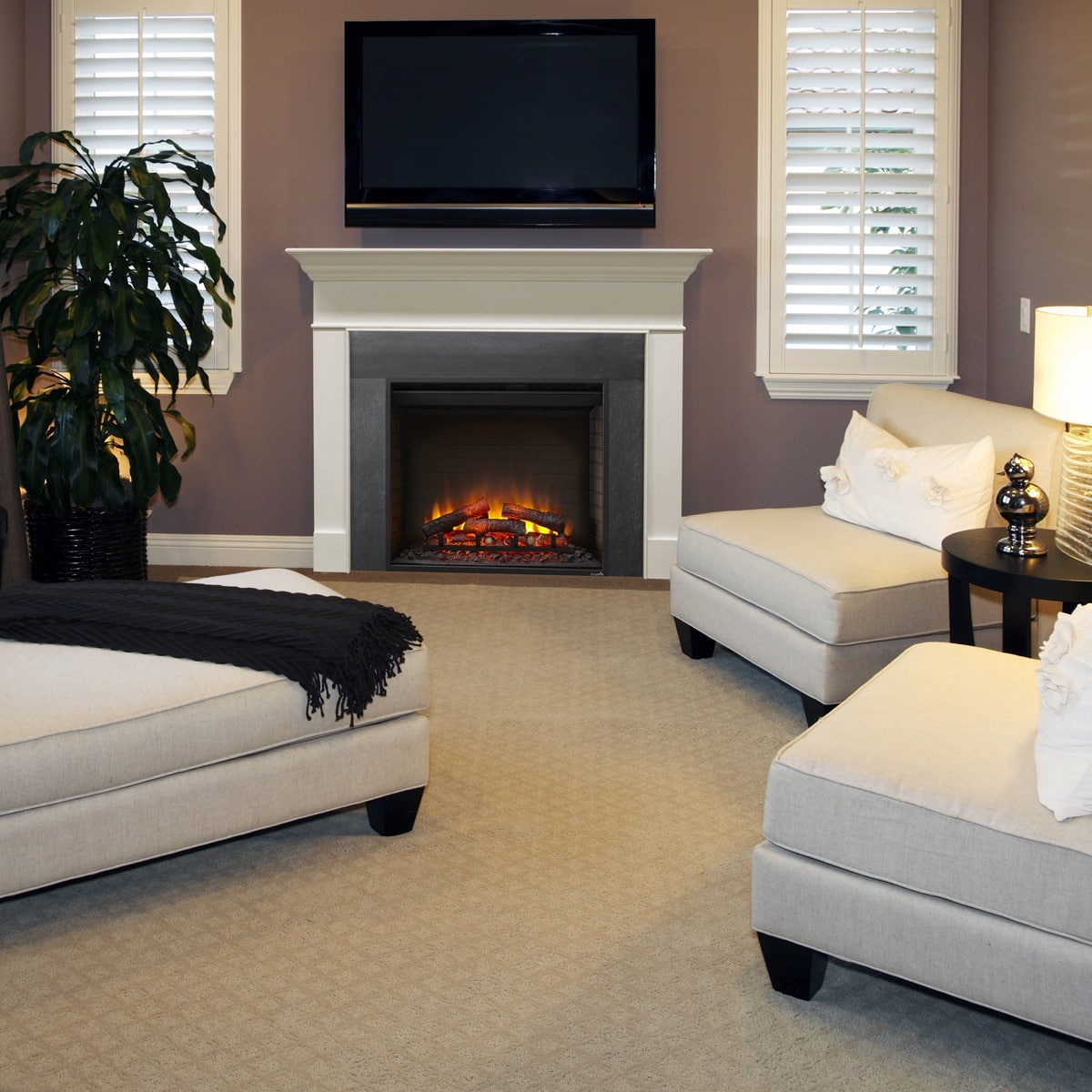 SimpliFire Built-In Electric Fireplace