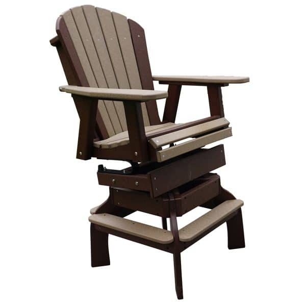 Adirondack Spring Swivel Chair Bar Height