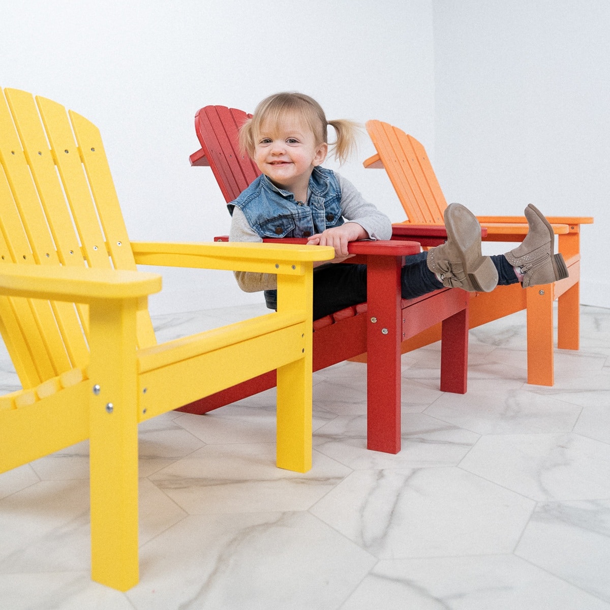 Berlin Gardens Kids Comfo Back Adirondack Chair - Image 4