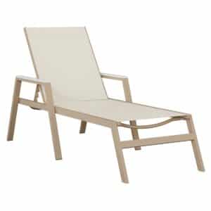 Berlin Gardens Vida Sling Chaise Lounge with Arms