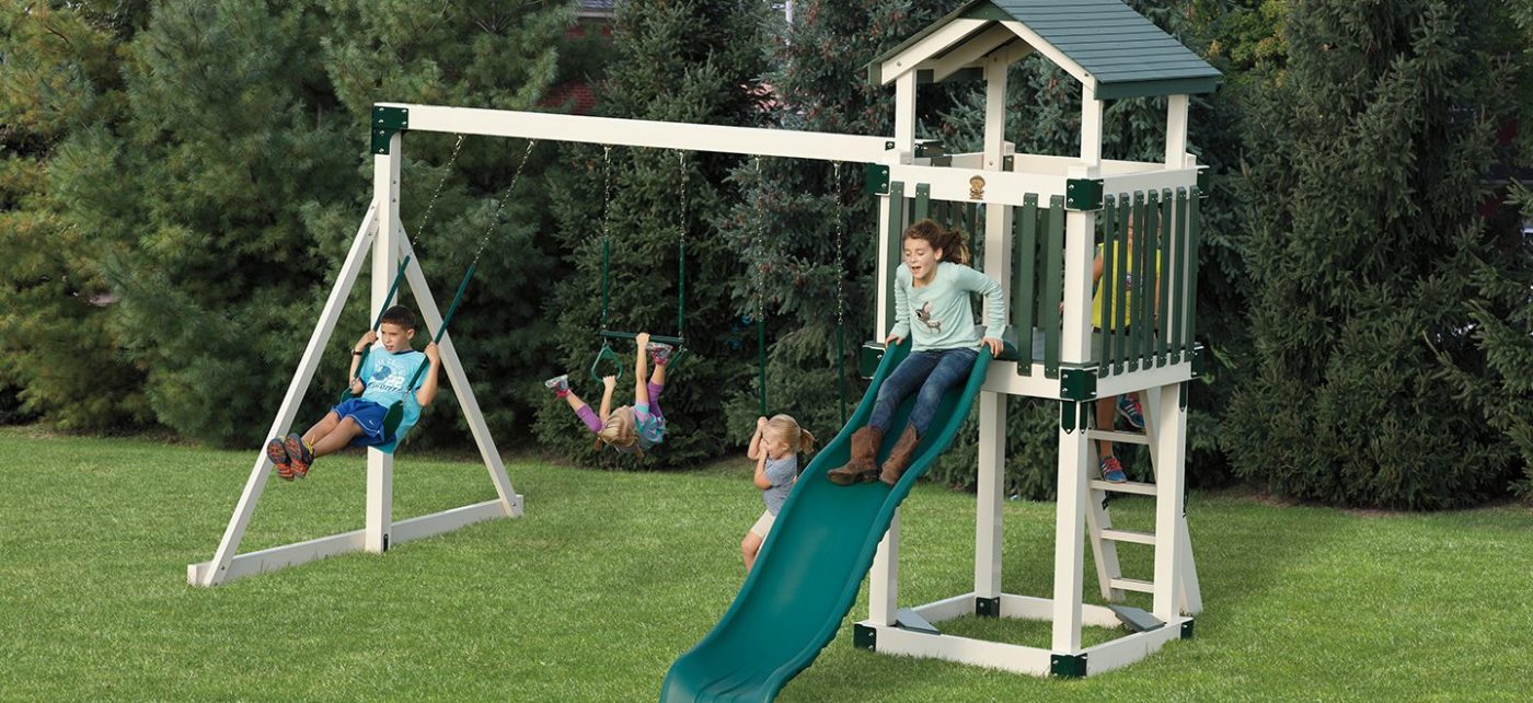 Turbo Original Playcenter Combo 3 w/ Monkey Bars - Happy Backyards