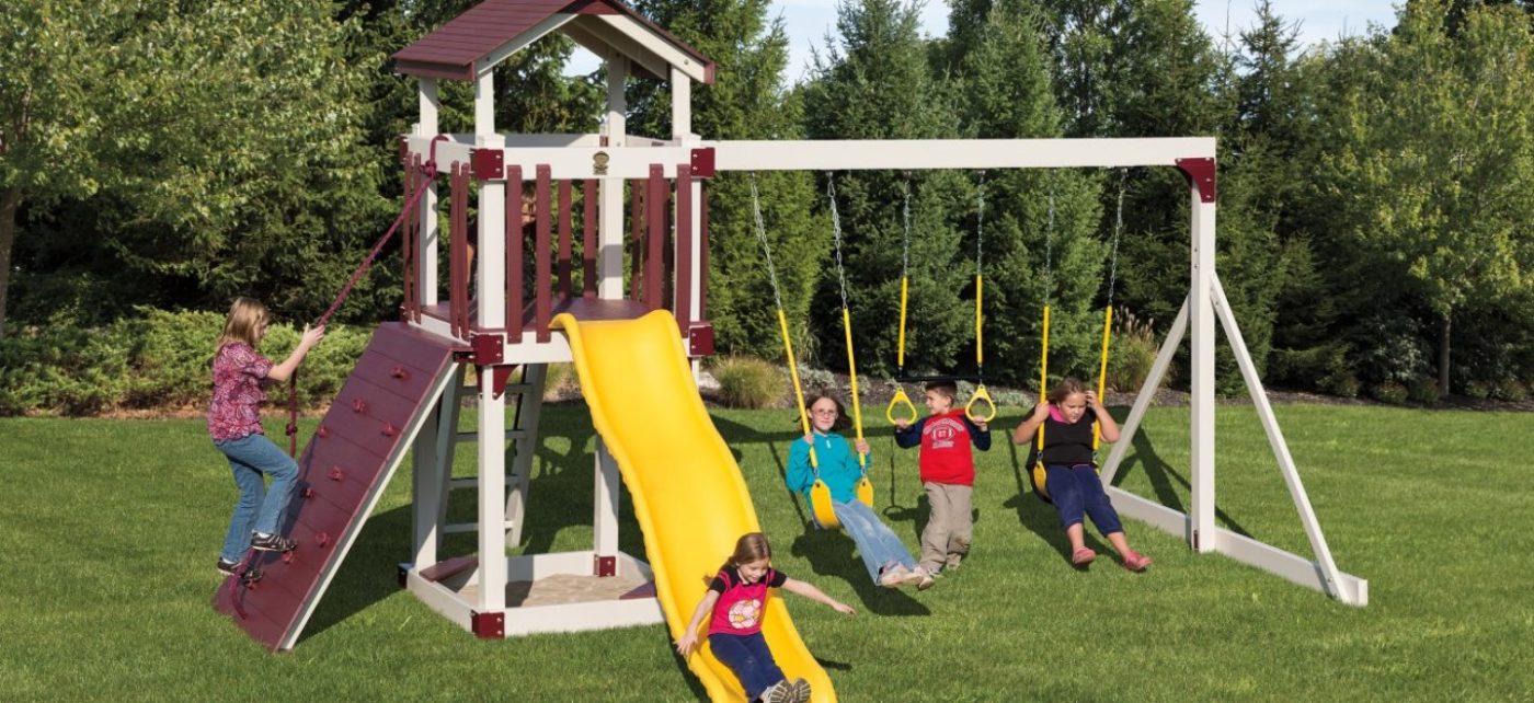 Turbo Original Playcenter Combo 3 w/ Monkey Bars - Happy Backyards